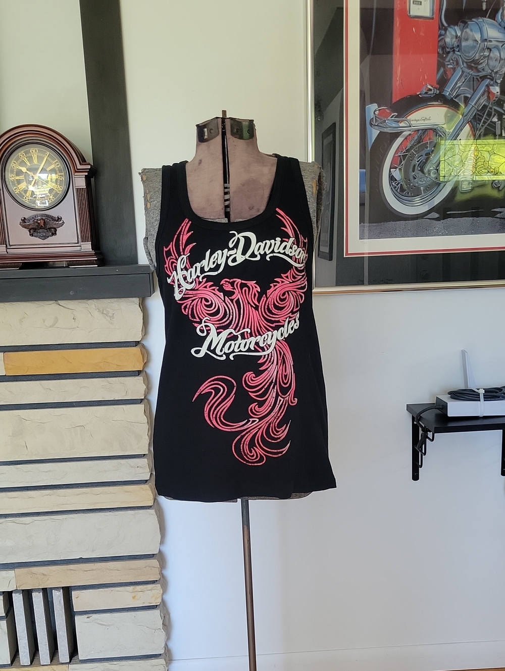 Harley-Davidson Tank Top XL Black/Pink